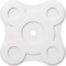Ekena Millwork Luna Architectural Grade PVC Contemporary Ceiling Medallion, 34"OD x 3"ID x 11 3/4"C x 1"P CMP34LA-03000 - alternate 1